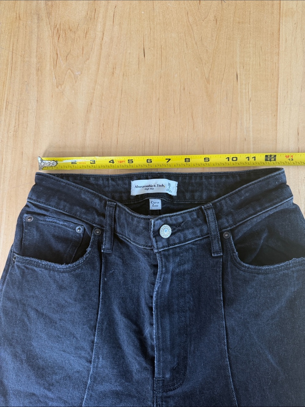 Abercrombie & Fitch Black Flare Jeans - Picture 3 of 7